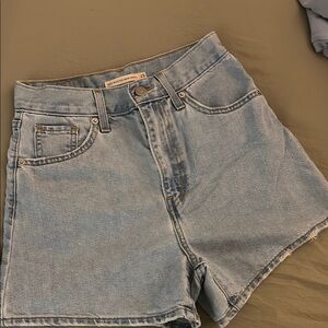 Light Blue Denim Levi Shorts